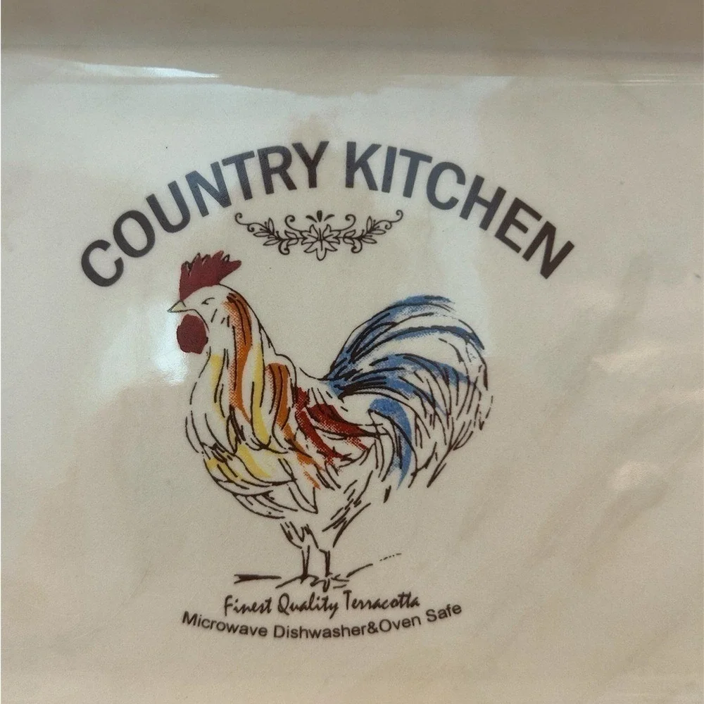 Vintage Terracotta Country Kitchen Cooking Dish